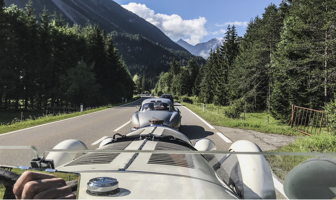 Boxenstopp im Seehaus: 300 SL-Rallye zu Gast